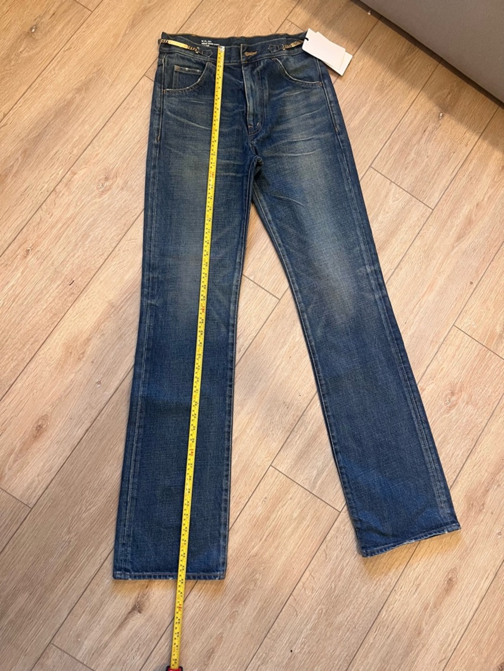 Celine Triomphe Chain Detail Jeans – Gold Chain Waist – Designer Denim - Picture 10 of 15